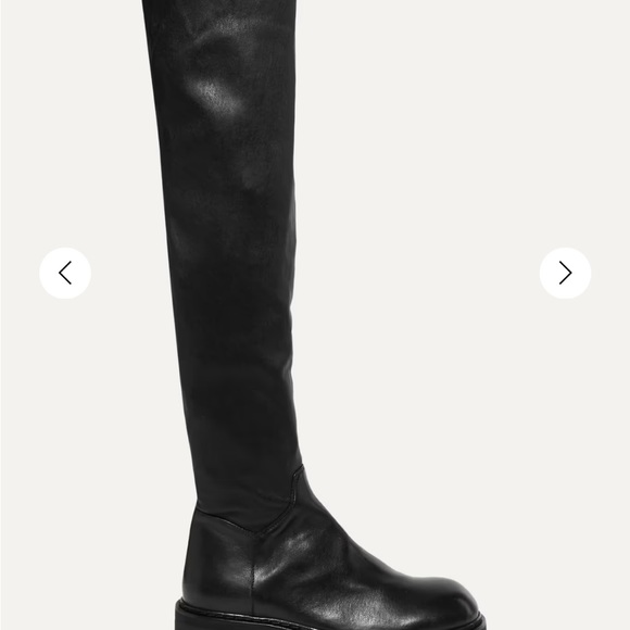Ann Demeulemeester Thigh High Leather Stretch Boots - Picture 7 of 10